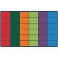 Carpets For Kids Carpets for Kids 4634 Colorful Rows Seating Rug - seats 36 4634
